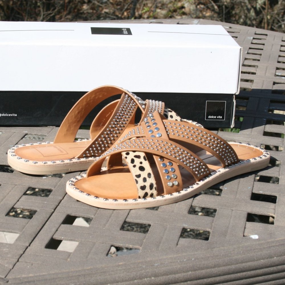 DOLCE VITA CORBEY 8.5 Women's Leather Sandal NEW - Picture 4 of 7